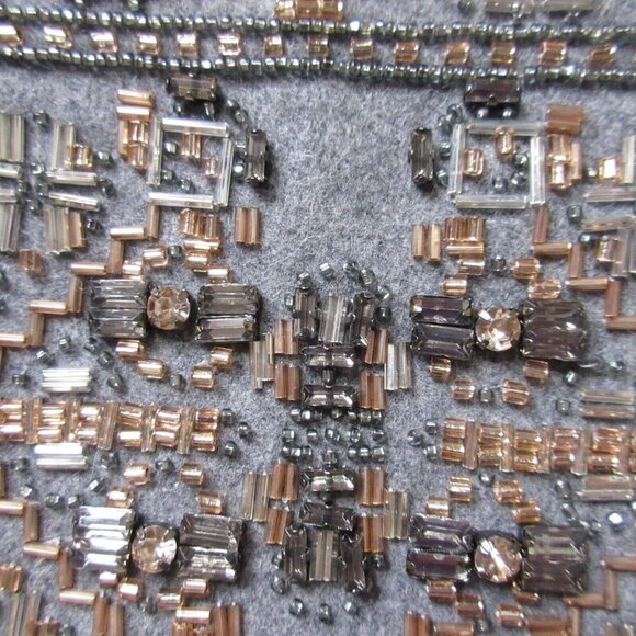 NWT J.Crew Collection Embellished Cocoon Coat in Gray Beaded Wool Topcoat 8 - Picture 6 of 14